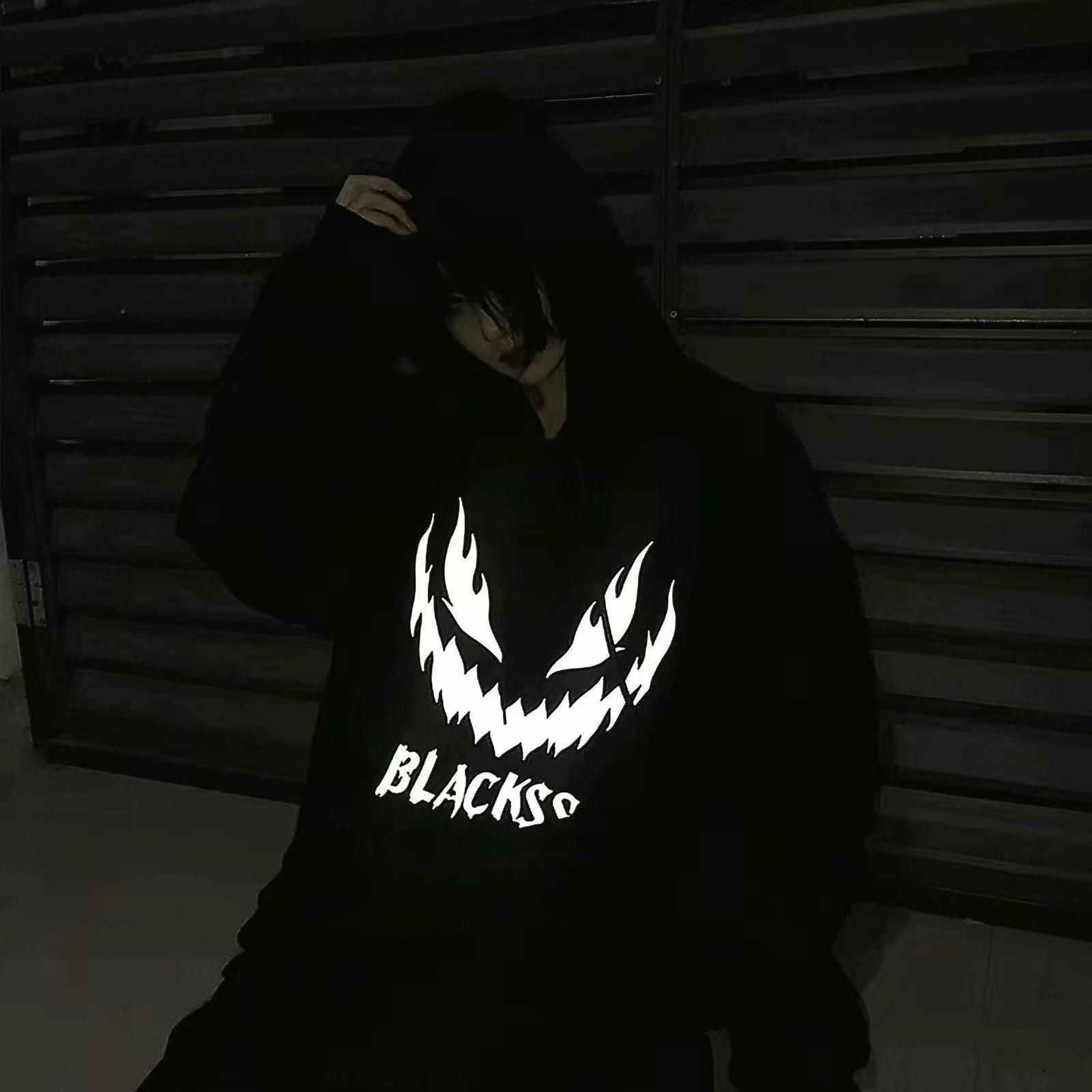 Áo Hoodie Tay Dài In Chữ Phản Quang Cá Tính Cho Nam 2 Màu (M-5Xl) | BigBuy360 - bigbuy360.vn