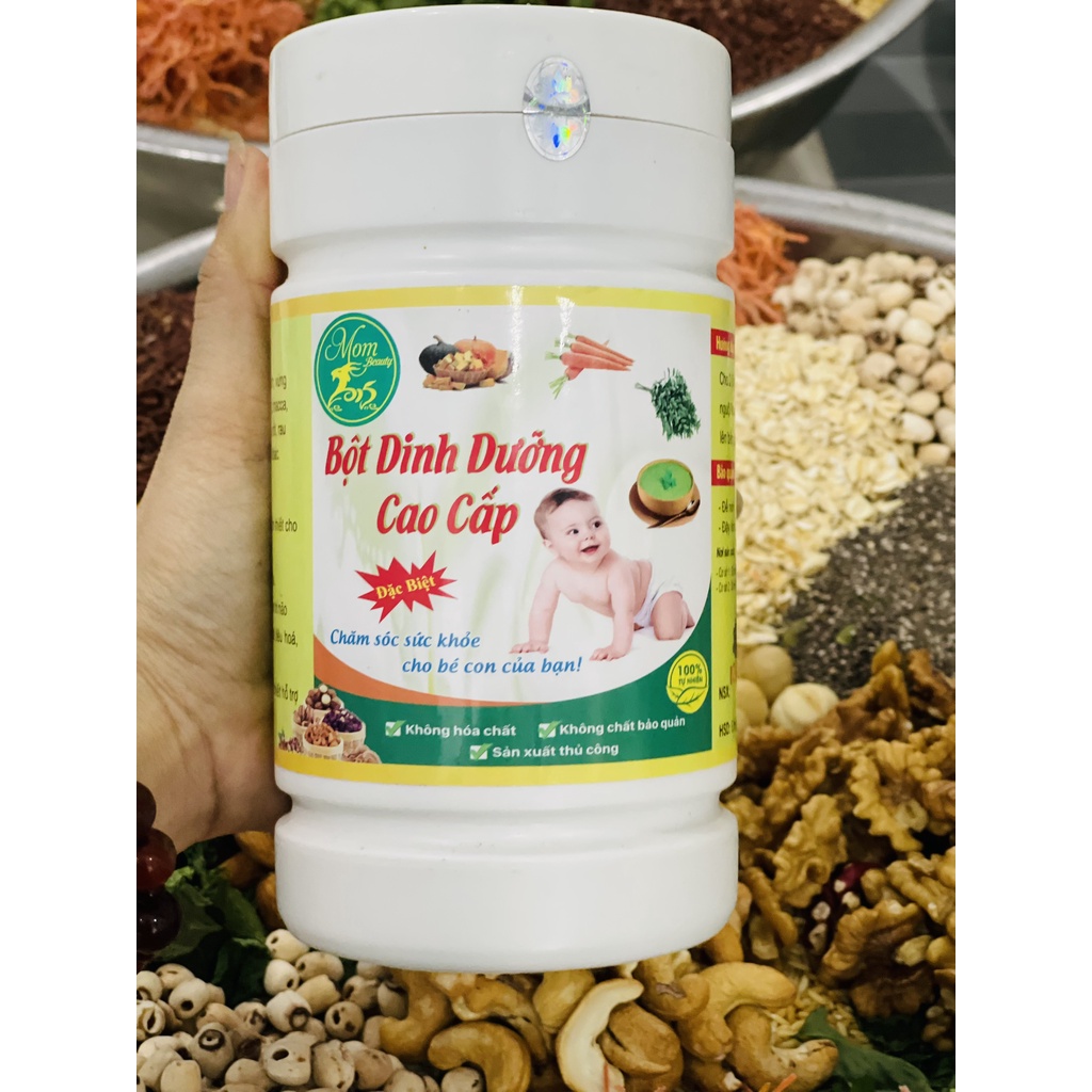 Bột Ăn Dặm ngũ cốc mix rau củ Mombeauty (500Gr) cho bé từ 6 tháng