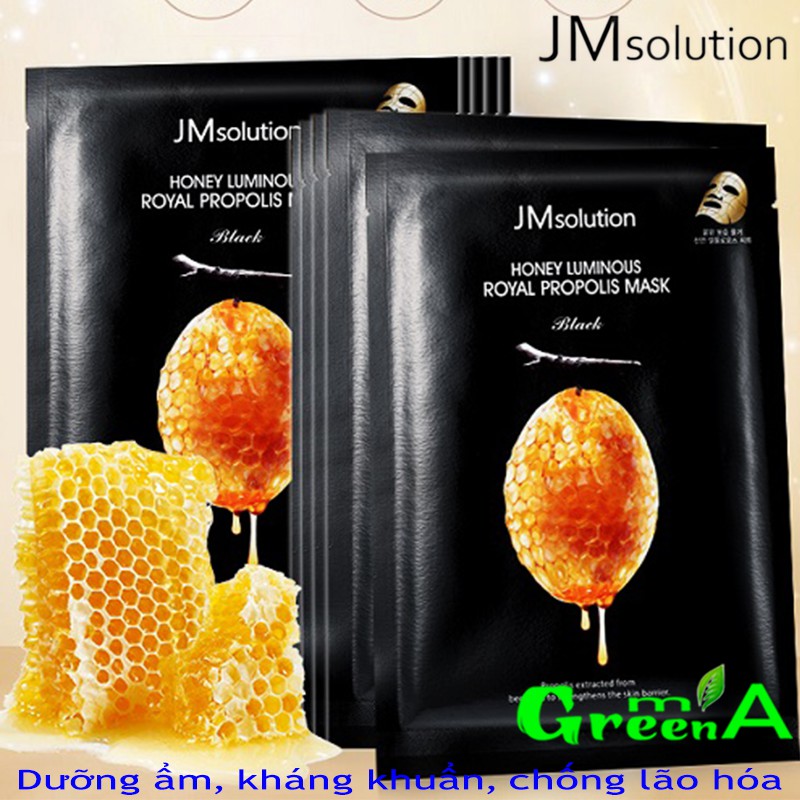 Mặt Nạ Sáp Ong Jm Solution Honey Luminous Royal Propolis Mask 30ml [CÓ MÃ QR CODE CHECK CHÍNH HÃNG]