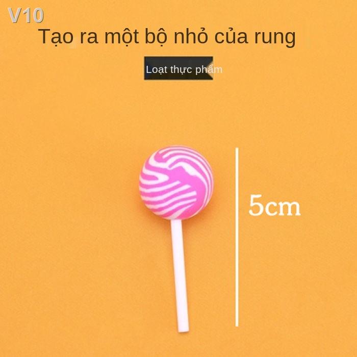 ▥Mini mô phỏng BC kẹo mút hình nhựa đồ chơi thức ăn rắn cảnh thu nhỏ trang trí siêu thị nhẹ