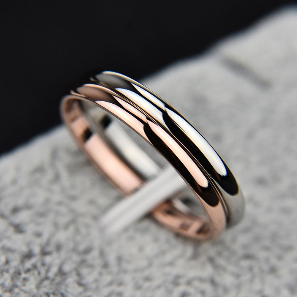 CLEVER Fashion 3-10 2mm Lovely Plain Design Finger Ring For Women