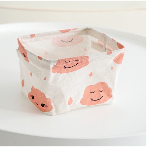 Giỏ Vải Đựng Đồ Cá Nhân Để Bàn/ Hộp Vải Đựng Đồ Mỹ Phẩm, Tiện Lợi 2357 Tổng Kho Sỉ vp88
