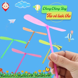 Chong chóng bay chuồn chuồn, đồ chơi tuổi thơ chong chóng doraemon xoay tay bay lên trời vui nhộn shop bố mốc