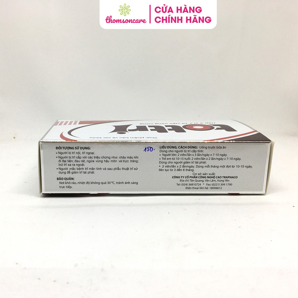 Viên uống Tottri - Viên nang cứng - Giúp cho người bệnh trĩ - Hộp 30 viên của Traphaco | BigBuy360 - bigbuy360.vn