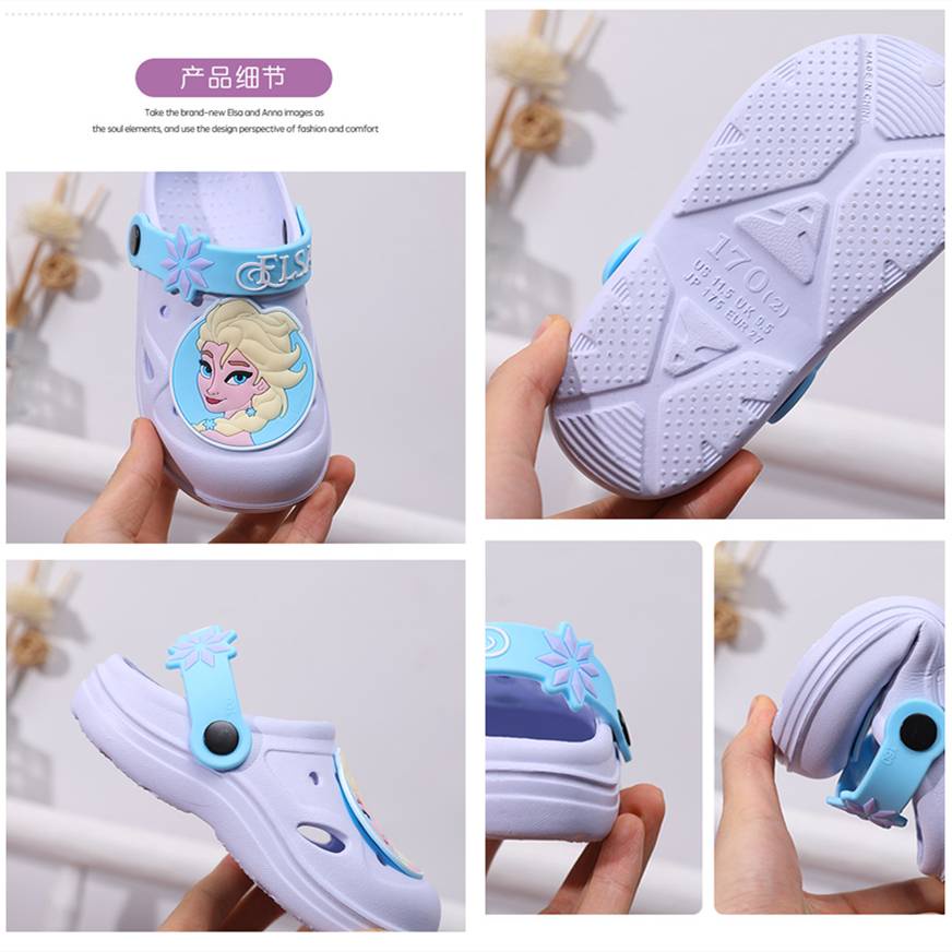 Xăng đan Công Chúa Elsa Đế Mềm Chống Trượt Thoáng Khí Dành Cho Bé Gái