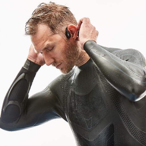 Tai Nghe Thể Thao Bơi Lội SHOKZ OPENSWIM Màu Đen -MP3 - Truyền âm thanh qua xương Chống nước IP68 - Bảo hành 2 năm