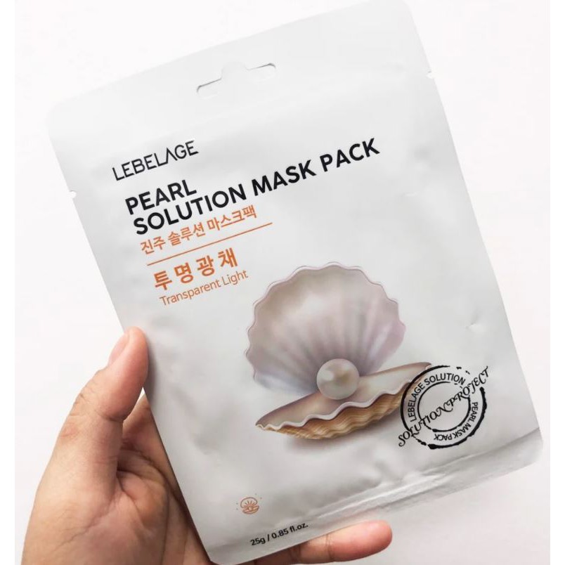 Mặt nạ giấy dưỡng ẩm Hàn Quốc cung cấp dinh dưỡng, phục hồi Lebelage Solution Mask Pack