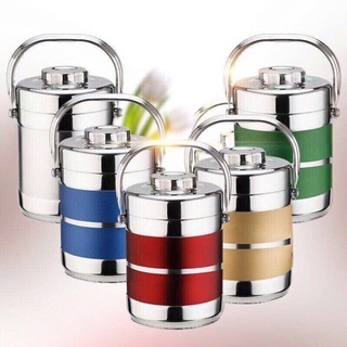 Hộp Đựng Cơm Giữ Nhiệt 3 Tầng Inox 2 Lớp Dung Tích 1900ml
