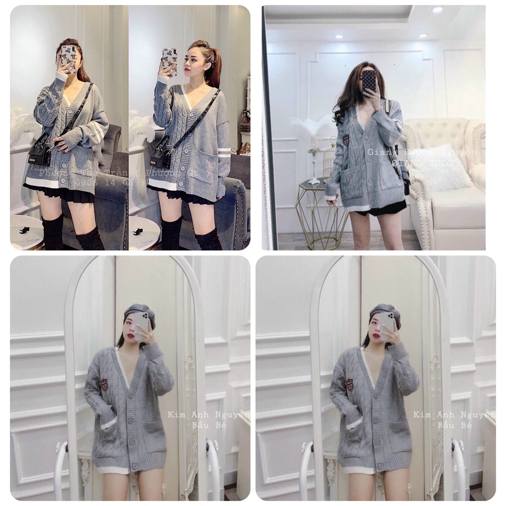[Có Video + Ảnh Thật] Áo Cadigan Dáng Dài Chất Siêu Đẹp DUBAI 9999 CD074