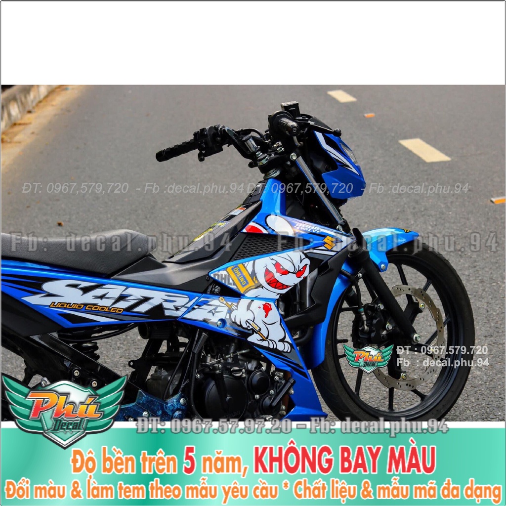 Tem Rời Satria Xanh thỏ, (K) -1