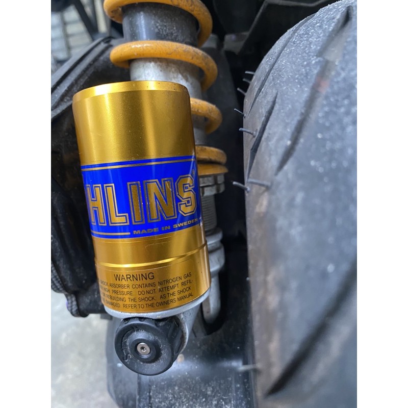 Tem Ohlins Xanh Thuỵ Điển Dán Bình Dầu