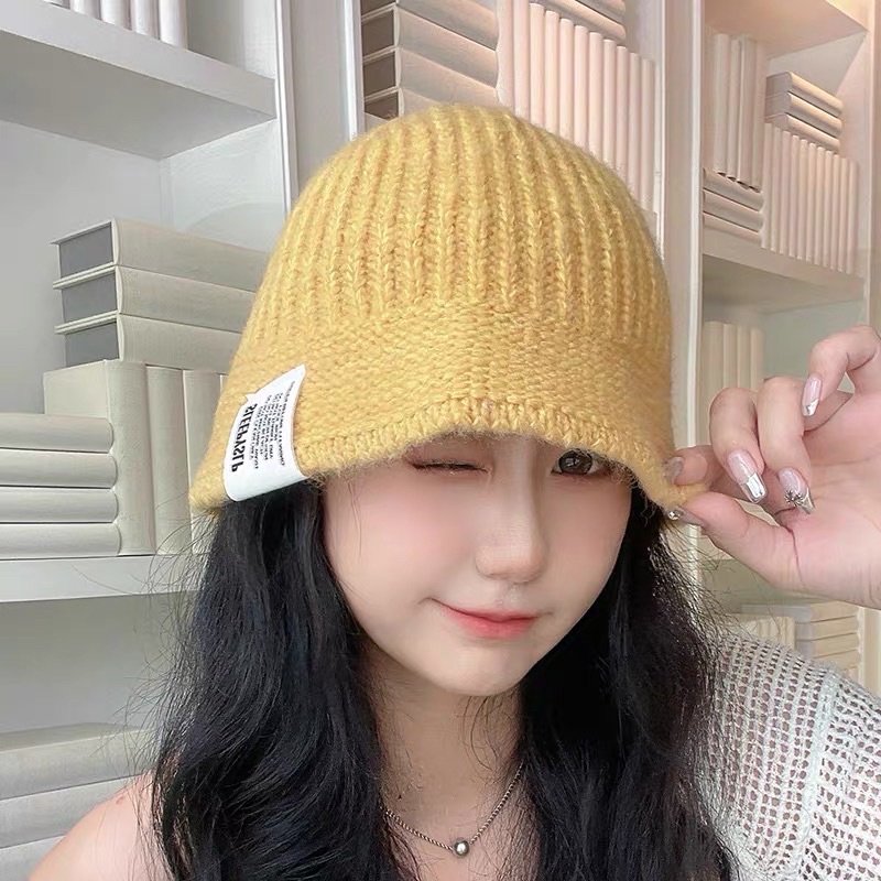 Mũ len cụp vành nhỏ nhiều màu phong cách Hàn Quốc trẻ trung