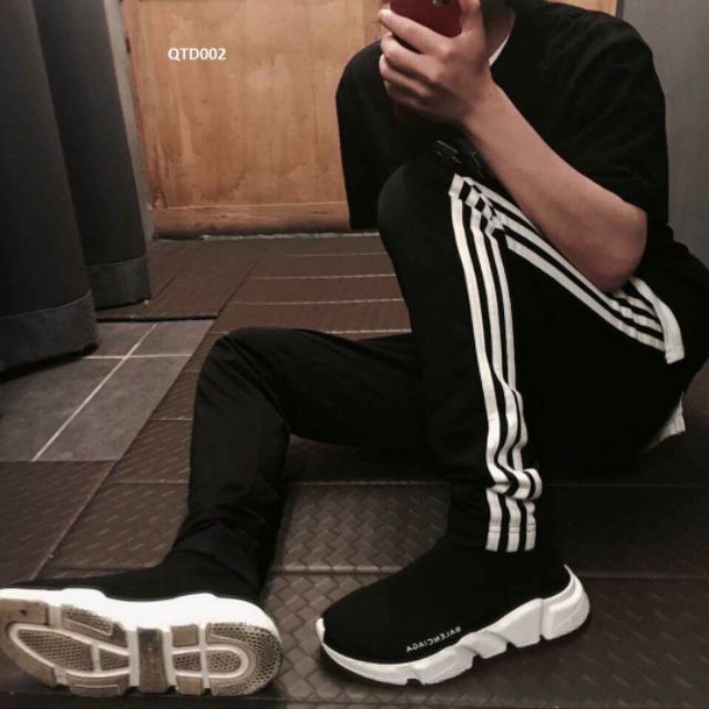 QUẦN THỂ THAO 3 SỌC TRẮNG UNISEX