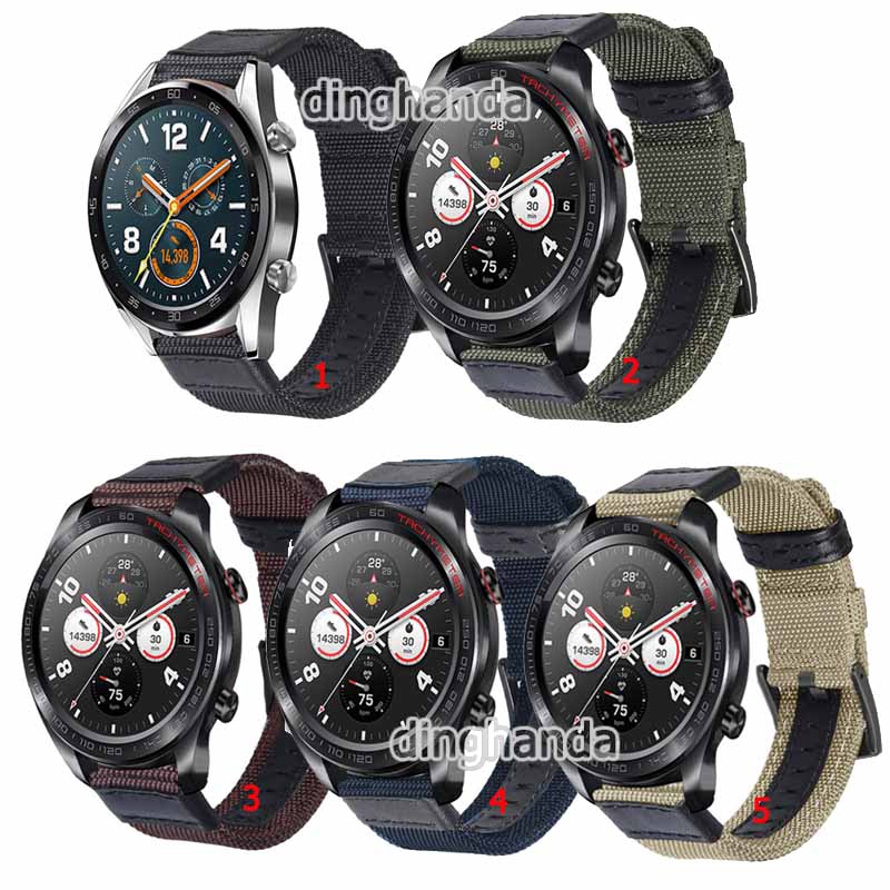 Dây đeo đồng hồ sợi nylon cho Huawei Watch GT 2 GT2e GT2 Pro Honor MagicWatch