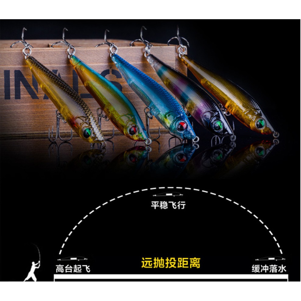 Mồi Câu Cá Nhân Tạo Nặng 7-25g Kích Thước 65mm-95mm