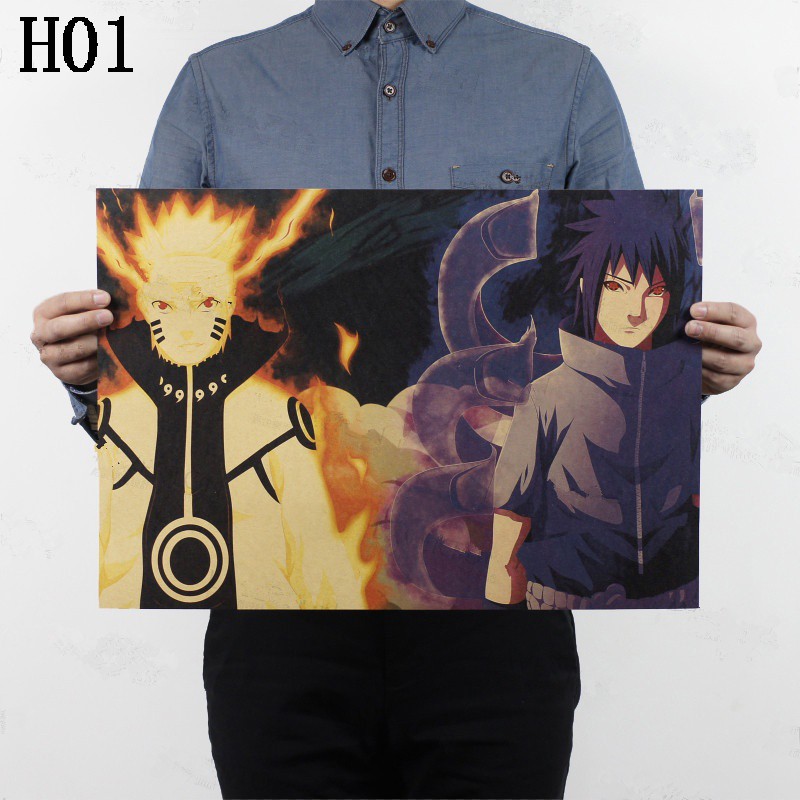 Poster Treo Tường In Hình Nhân Vật Phim Naruto