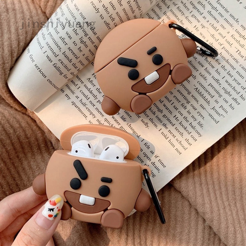 Vỏ Bảo Vệ Hộp Sạc Tai Nghe Airpods Hình Bt21 Xinh Xắn