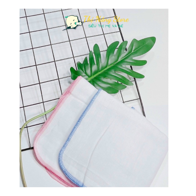 Khăn sữa cho bé sơ sinh Kiba siêu mềm siêu thấm 2 lớp, 3 lớp, 4 lớp - Set 10 khăn tiện lợi