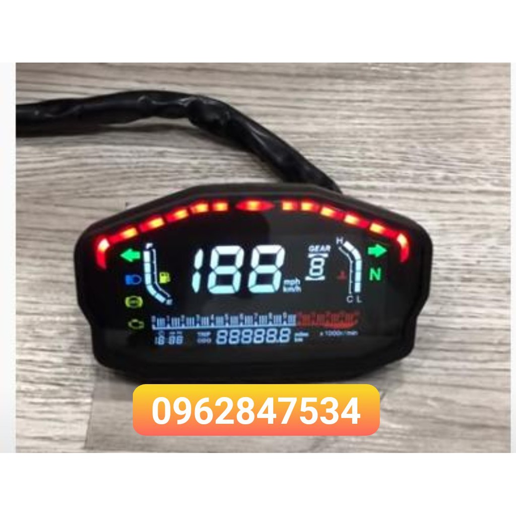 Đồng hồ DUCATI full chức năng cho các loại xe máy