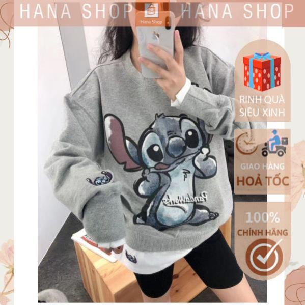 [Hàng Cao Cấp] Áo Sweater Nỉ Chuột STITCHH 3 Màu dưới 65kg - Dài Tay Dáng Rộng In Hình G072 | BigBuy360 - bigbuy360.vn