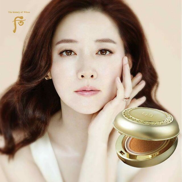 Phấn trang điểm dưỡng trắng da chống nắng Whoo Luxury Golden Cushion Glow | BigBuy360 - bigbuy360.vn