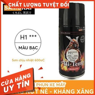 SƠN SAMURAI KUROBUSHI SƠN ỐNG XẢ CHỊU NHIỆT MÀU BẠC (H1***)