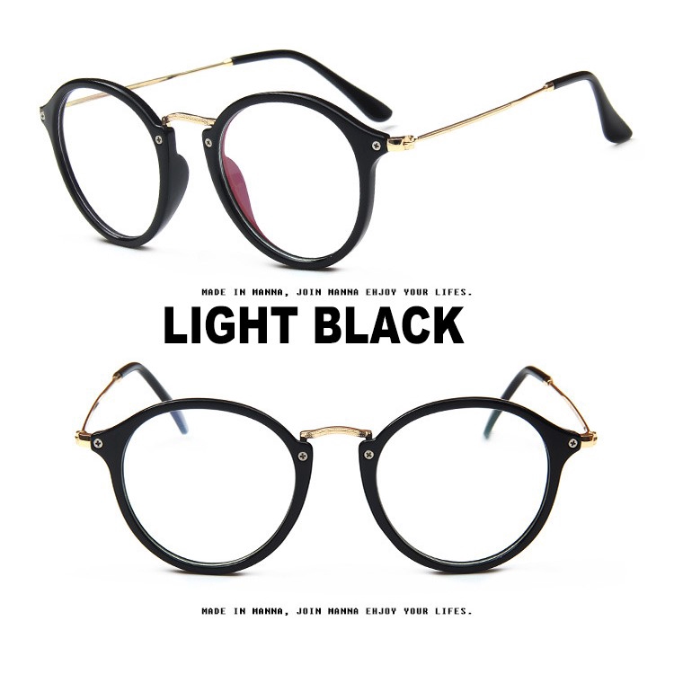 Kính mát gọng tròn phong cách Hàn Quốc thời trang cho nam/nữ (0-400)