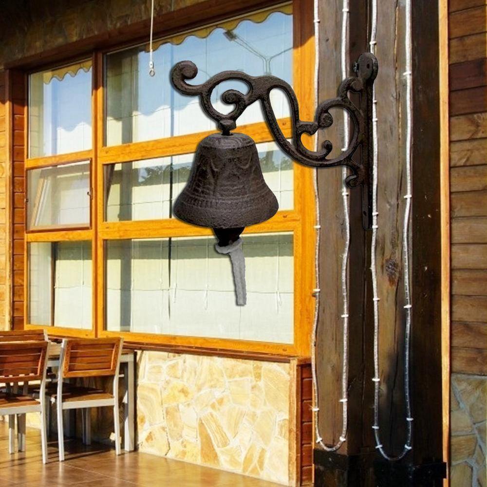 IVORY Giá Đỡ Chuông Cửa Chào Mừng Bằng Sắt Kiểu Vintage Trang Trí Sân Vườn
