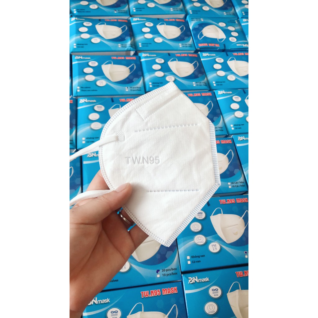 khẩu trang N95 không van - 20 cái - 1 hộp