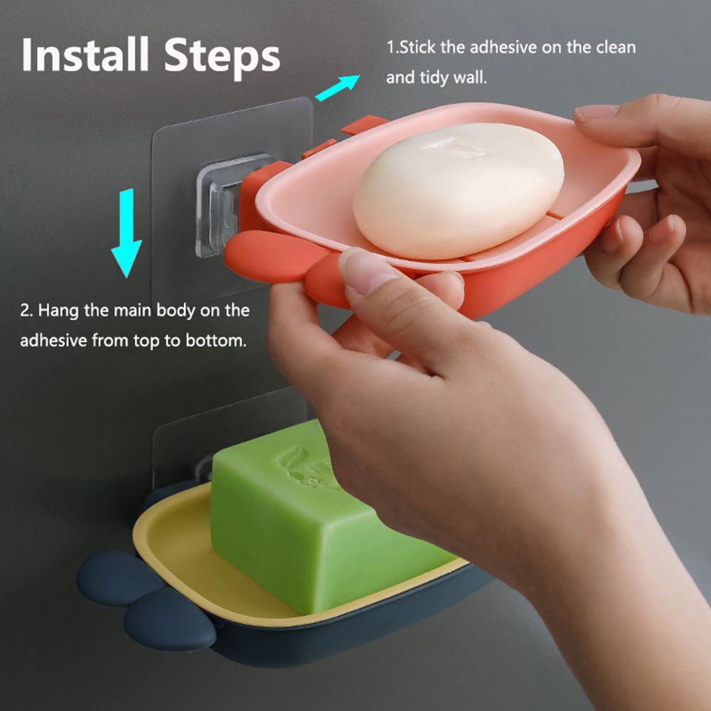 Khay Đựng Xà Phòng Không Đục Lỗ Nhiều Màu Sắc Cho Nhà Bếp/Phòng Tắm