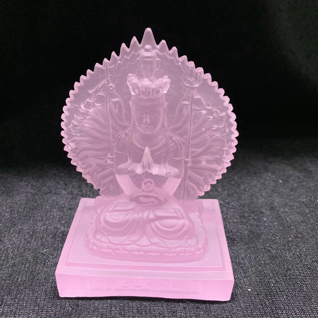 Tượng Phật Thiên Thủ , Thiên Nhãn Bằng Đá Ngọc Lưu Ly Cao Cấp - Cao 10cm