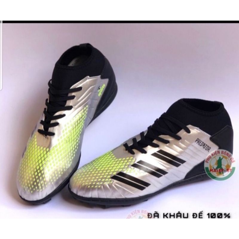 Giày đá bóng sân cỏ nhân tạo Pratertor cao cổ 2021 -Khâu kín đế tặng kèm tất ( ảnh thật 100%)