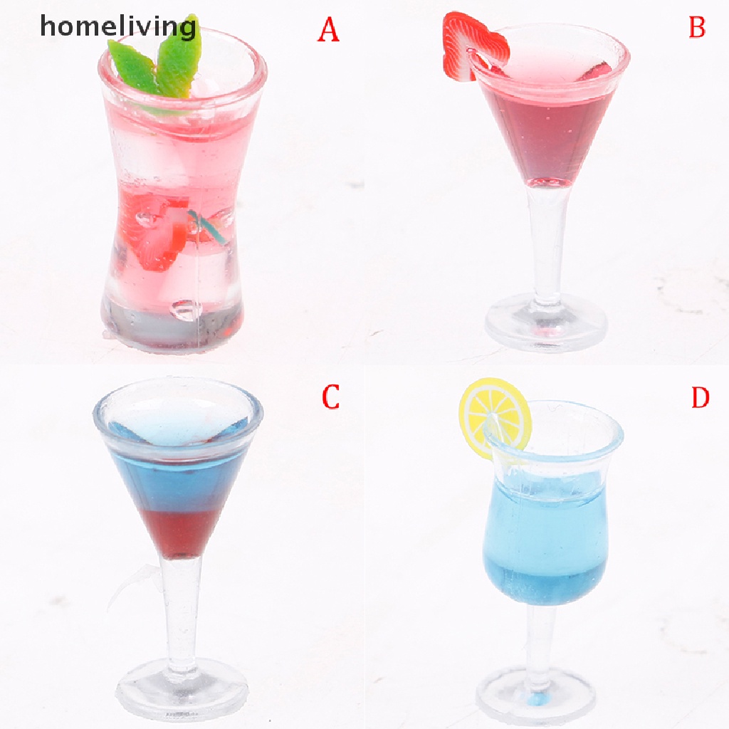 Ly Thủy Tinh Uống Rượu mini Tỉ Lệ 1: 12 Trang Trí Nhà Búp Bê