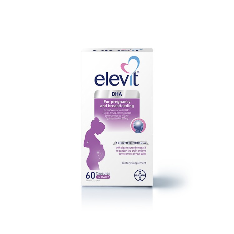 Elevit DHA – Viên uống bổ sung Elevit DHA For Pregnancy and Breastfeeding của Úc 60 viên