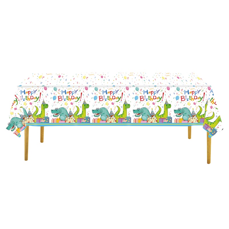 Khăn Trải Bàn In Hình Khủng Long Dùng 1 Lần Trang Trí Tiệc Sinh Nhật