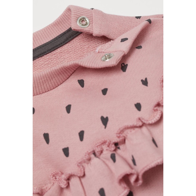 Áo nỉ da cá bé gái Hm auth