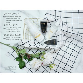 Travel Kit- Bộ SP du lịch Pizkie nhỏ gọn- Dầu gội, xả 50ml, Sữa tắm 150ml, nước hoa Body Mint Pizkie 100ml
