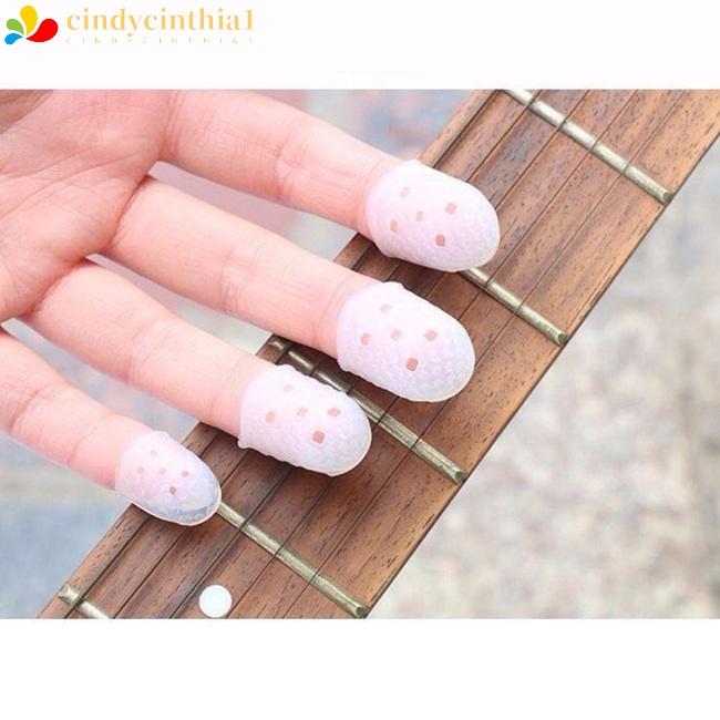 Bộ 5 Vỏ Bọc Ngón Tay Chống Trượt Giảm Đau Dùng Chơi Đàn Ukulele / Guitar Điện / Acoustic