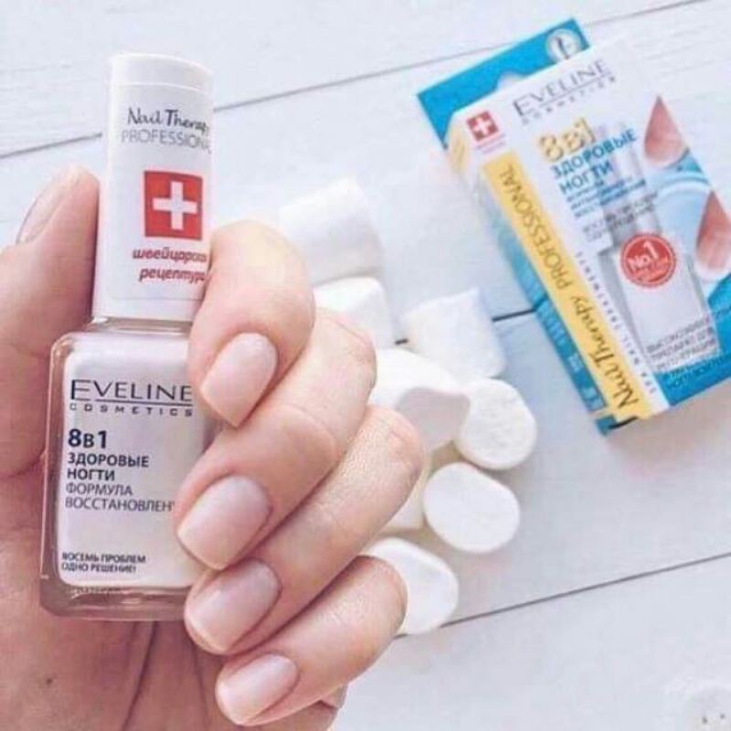 Dưỡng móng 8 in 1 eveline của Nga 12 ml