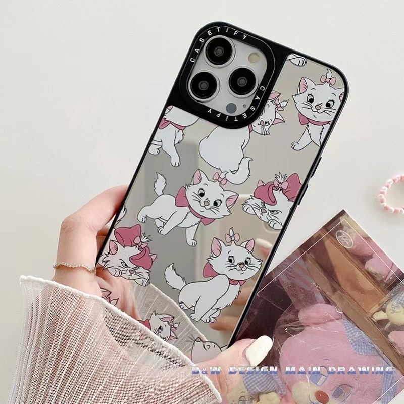 Ốp Điện Thoại Mềm Chống Sốc Tráng Gương Hình Thỏ Hoạt Hình Cho iPhone 14 13 12 11 Pro MAX XR IX XS MAX 7 8 Plus