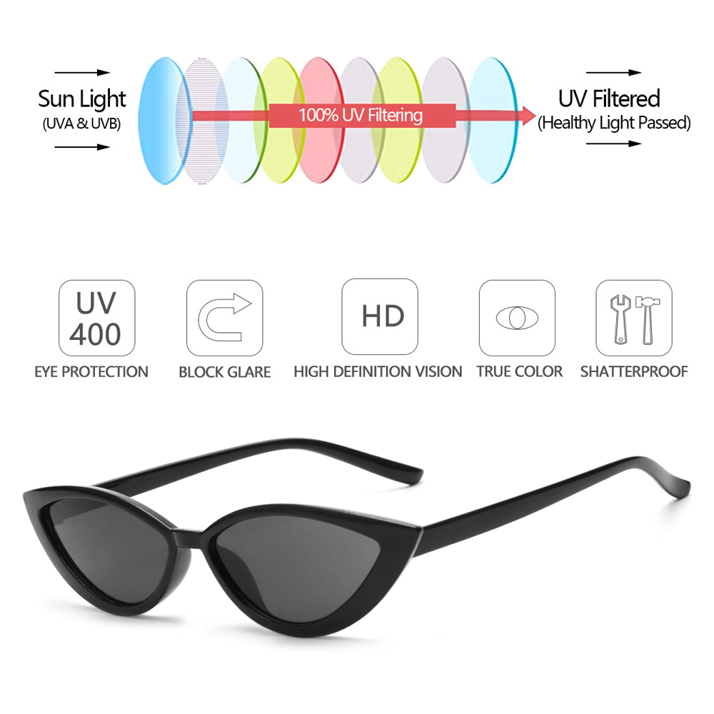 Kính Râm Thời Trang Nữ Chống Tia Uv400 Kiểu Dáng Retro Mùa Hè