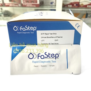 (CAM KẾT CHÍNH HÃNG) Que test thử giang mai syphilis fastep của mỹ- Hộp 50 test