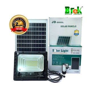 Đèn pha led năng lượng mặt trời jindian 100w jd-8800l