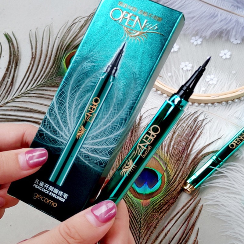 Kẻ mắt nước nhanh khô lâu trôi dễ kẻ Gecomo Peacock Eyeliner 203005 | BigBuy360 - bigbuy360.vn