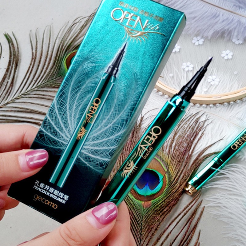 Kẻ mắt nước nhanh khô lâu trôi dễ kẻ Gecomo Peacock Eyeliner 203005