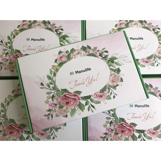 Bộ bát sứ quà tặng logo Manulife