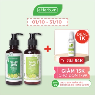 Combo Dầu Gội & Dầu Xả Bưởi Ngừa Rụng & Kích Thích Mọc Tóc Từ Tinh Dầu Bưởi Nguyên Chất MILAGANICS (250ml/ Chai)