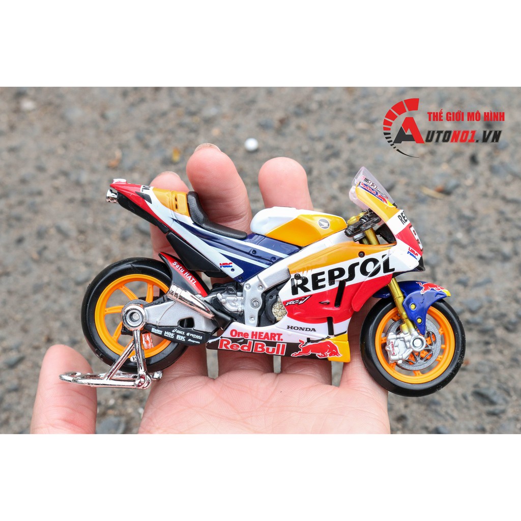 MÔ HÌNH XE MOTO GP HONDA RC213V REPSOL 2018 MARC MARQUEZ NO.93 1:18 MAISTO 5815