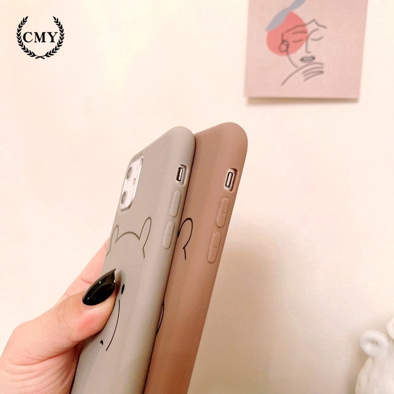 Ốp điện thoại họa tiết gấu hoạt hình cho iPhone11/11Pro 11Pro Max X XR XS XS MAX 7 8 Plus SE | BigBuy360 - bigbuy360.vn