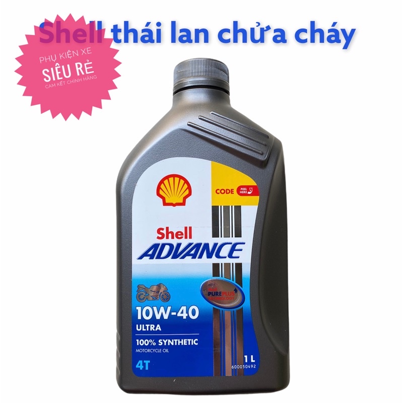 Nhớt shell advance Ultra 10w40 châu Âu